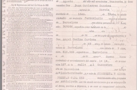 Documento 2.- 1942 Contrato Día Internacional del Archivo