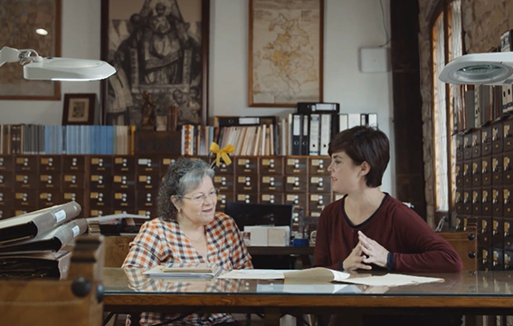 Interior del Archivo Diocesano de Barcelona