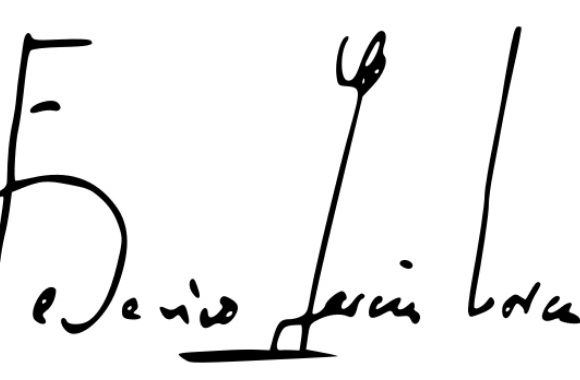 Firma de Federico García Lorca.